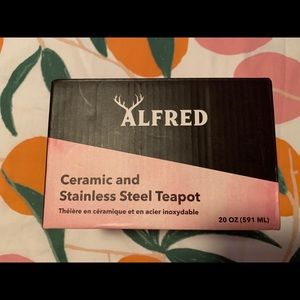 Ceramic and stainless steel tea pot